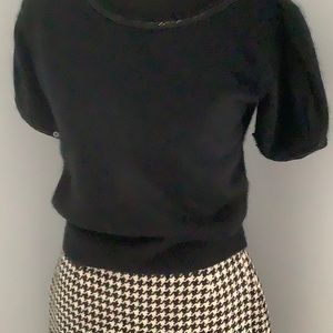 Marisa Christina puffy sleeve sweater 50% lambs wool 10% nylon 40% angora